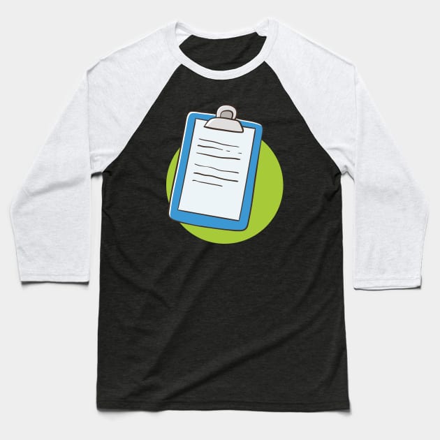 note pad Baseball T-Shirt by salimax